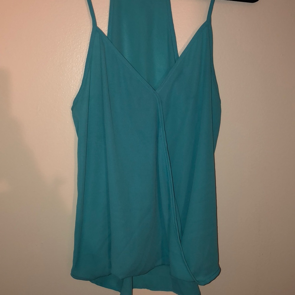 Teal Racerback Wrap Tank